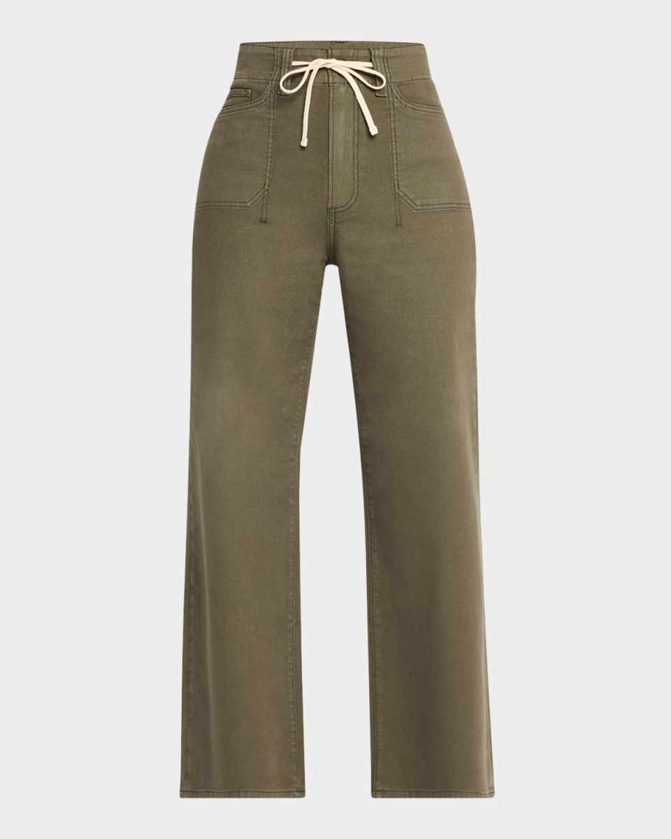 Ari Wide-Leg Tie-Waist Jeans